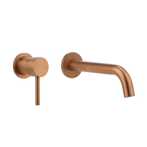 Sola Minimal Mixer & Spout Set - Brushed Copper