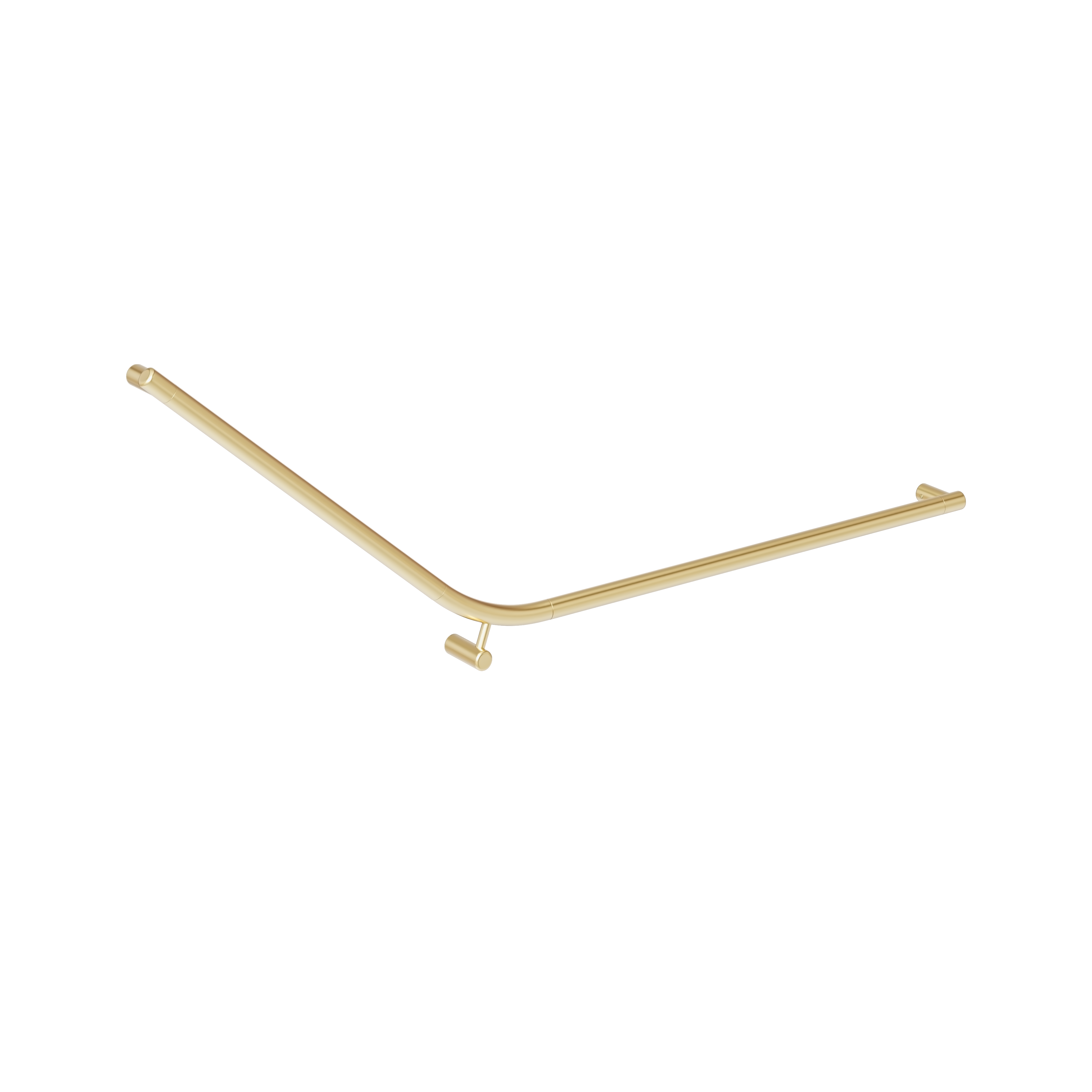 Aliro Accessible 140° Grab Rail - Brushed Brass