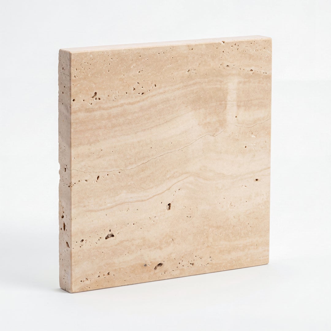 Curved Stone Vanity Top - 1168mm - Travertine