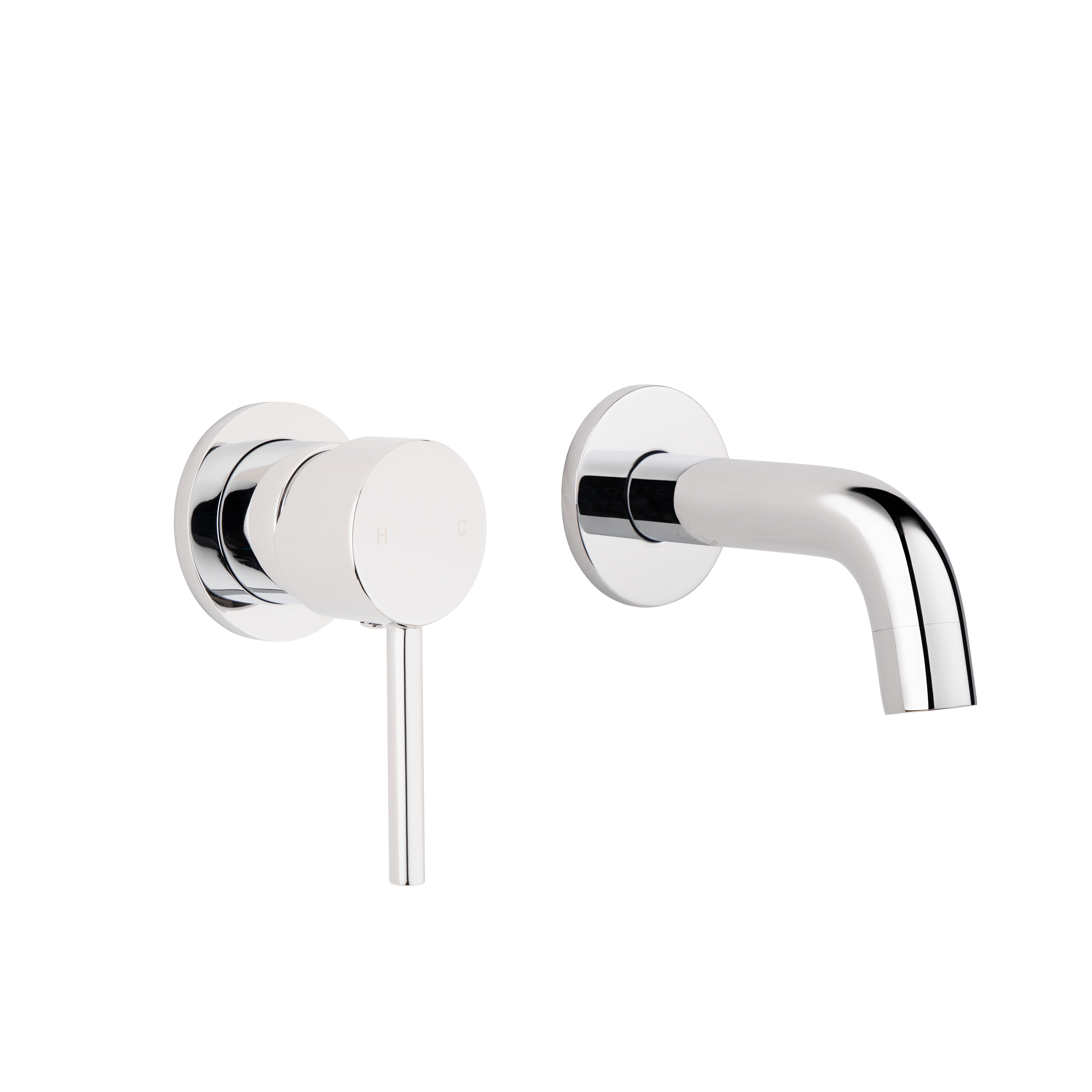 Elysian Minimal Mixer & Mini Spout Set - Chrome