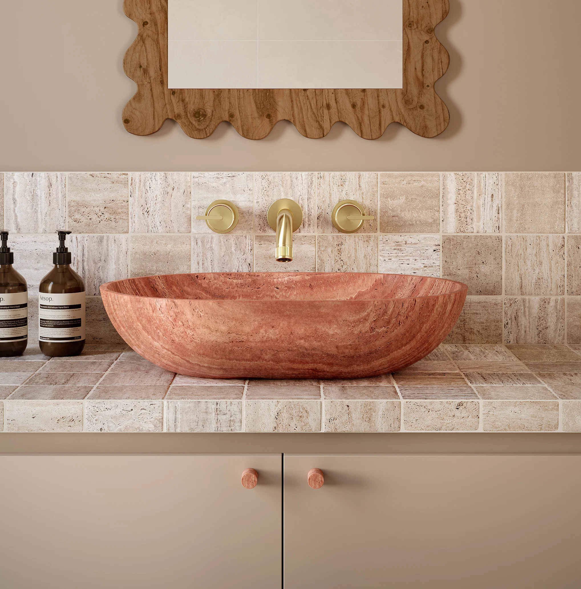 Pedra%20Small%20Knob%2020mm V1 Red%20Travertine
