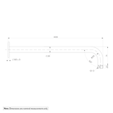 Shower Arm 400mm Spec-01