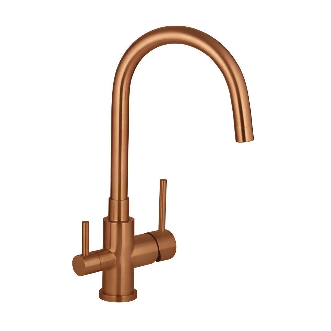 Elysian Commercial 3-Way Filter Tap - Brushed Copper