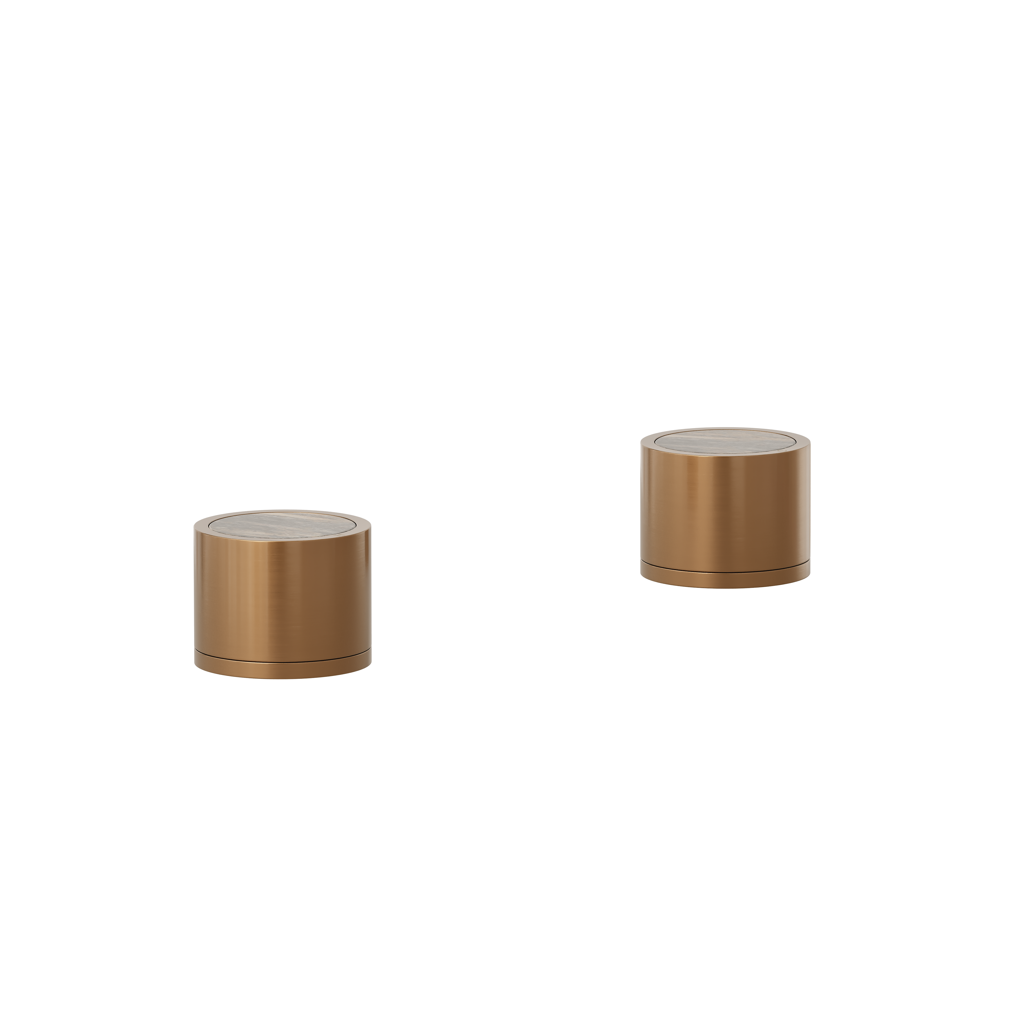 Pixi Tile Insert Assembly Bench-Mounted Taps - Brushed Copper
