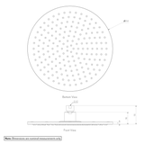 Shower Head Round 250mm SPEC-01