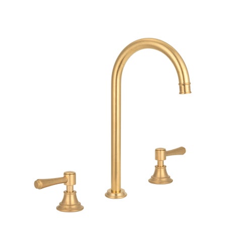 Kingsley Assembly Bench Mounted Set - Tumbled Aged Brass