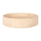 Pedra Round Basin BeigeTrav Front 2