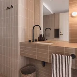 Elysian Hand Towel Holder - Matte Black - 2
