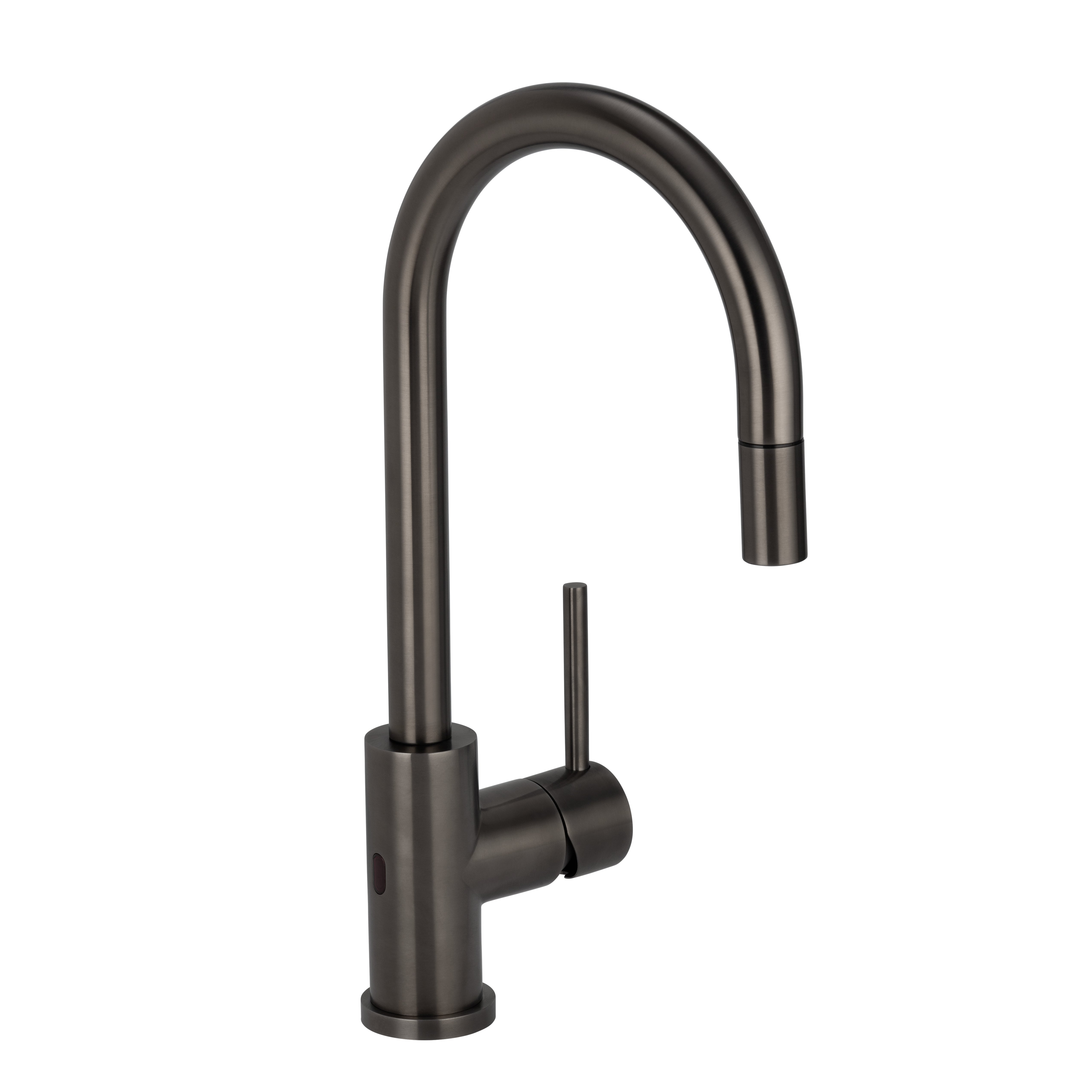 Elysian Sensor Commercial Pull-Out Kitchen Mixer - Brushed Gunmetal