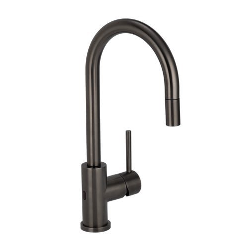 Elysian Sensor Commercial Pull-Out Kitchen Mixer - Brushed Gunmetal
