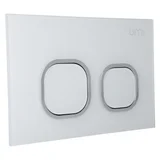Delta Toilet Button - Glass - White - Feature