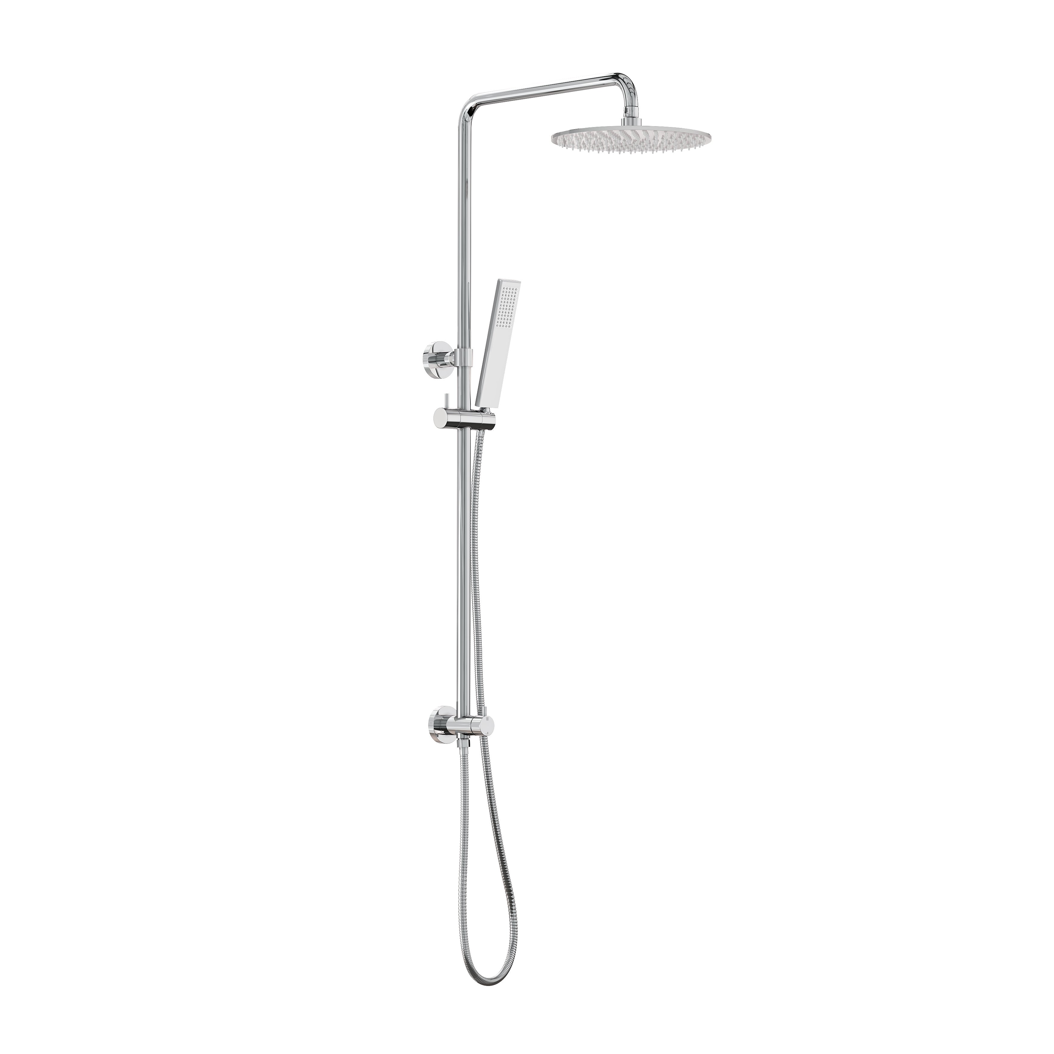 Finley Shower Rail Set - Chrome