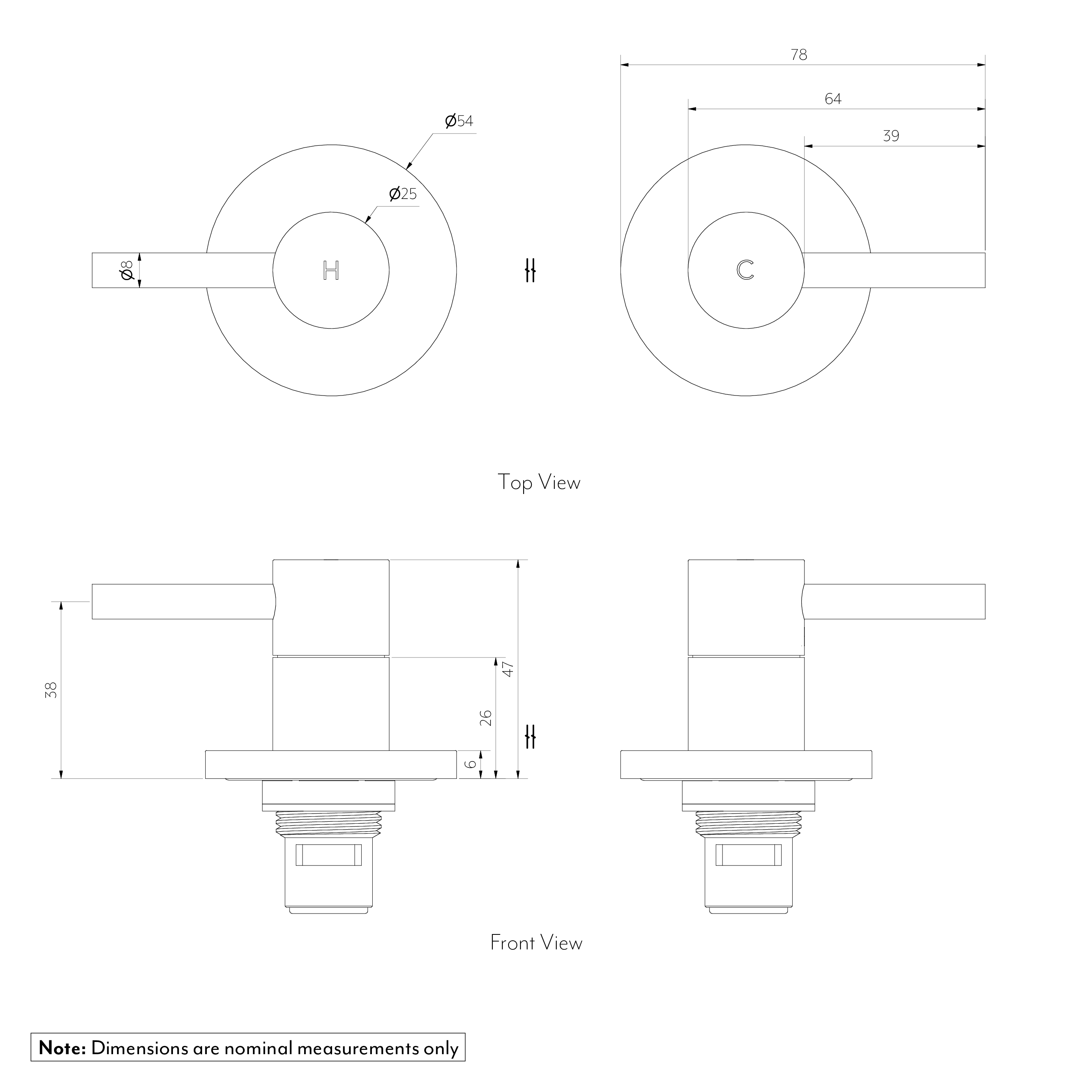 Elysian Assembly Taps - Bench Mounted SPEC