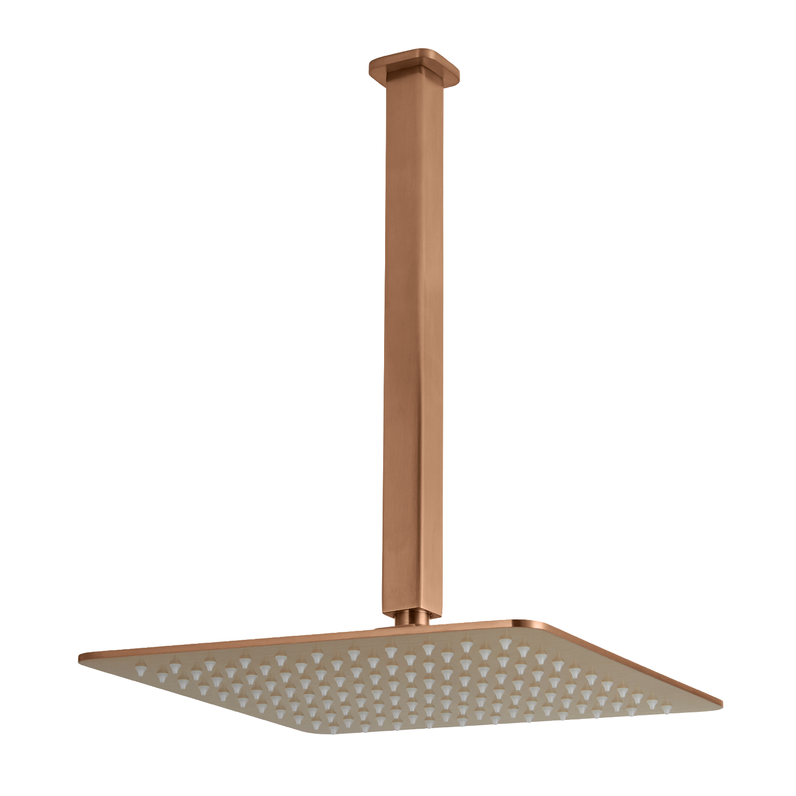 Nesso Shower Dropper & Head Set - Brushed Copper