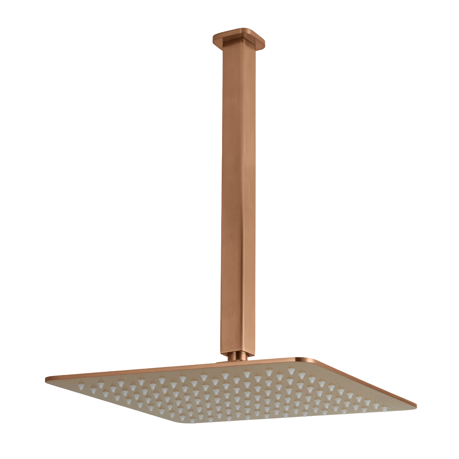 Nesso Shower Dropper %20 Head Set Brushed Copper