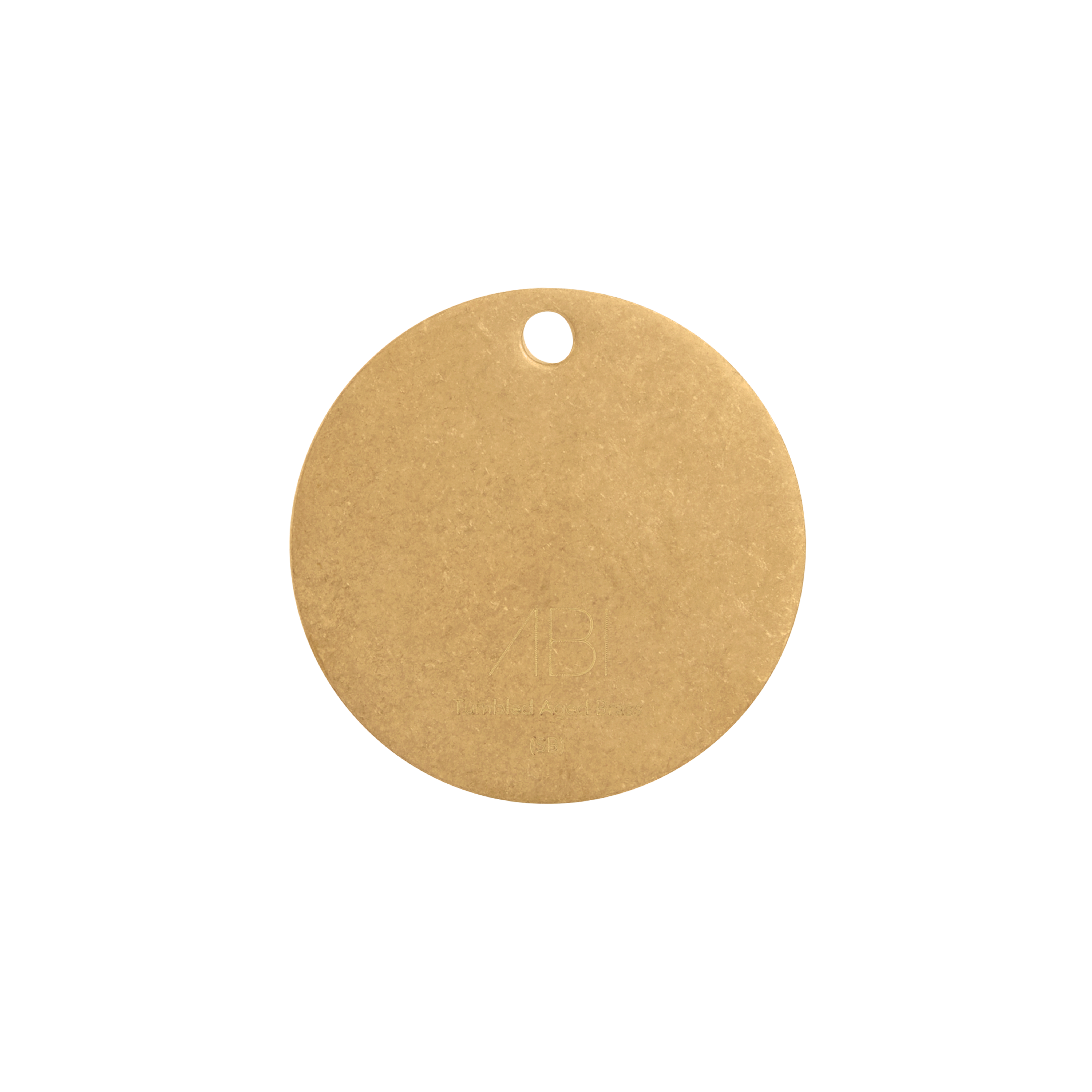 Colour Sample - Tumbled Aged Brass - Solid Brass