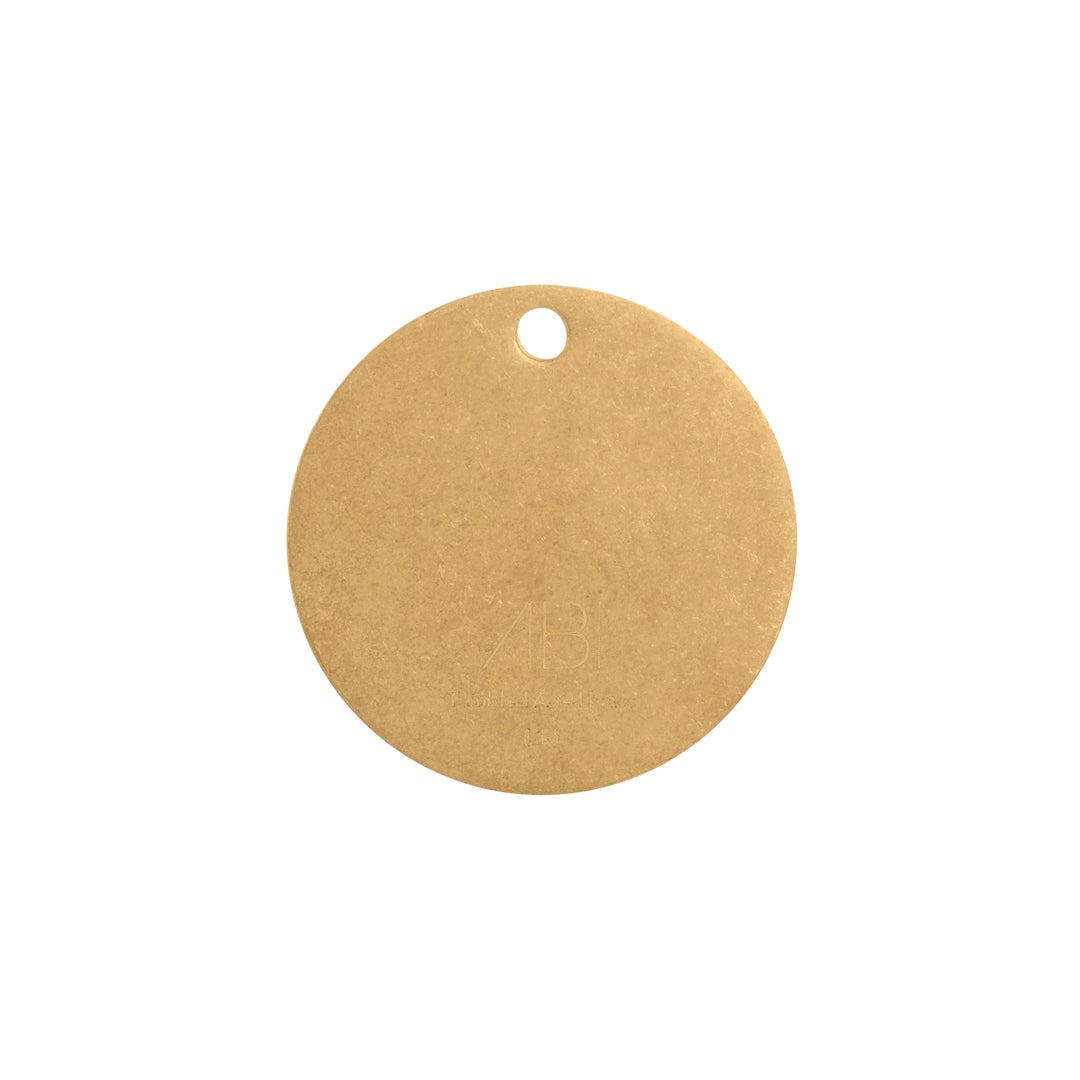 Colour Sample - Tumbled Aged Brass - Solid Brass