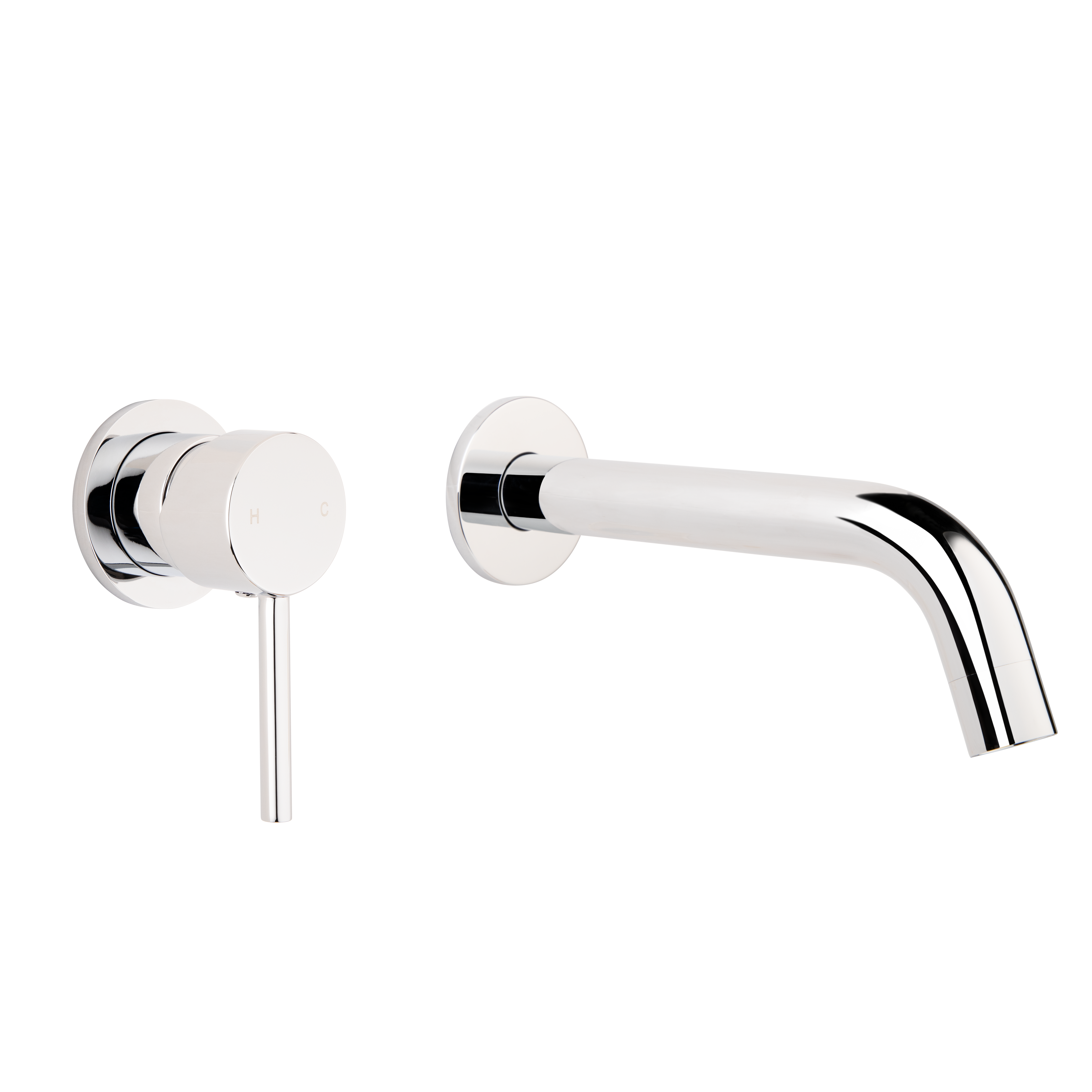 Elysian Minimal Mixer & Spout Set - Chrome