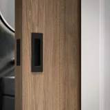CLOSE UP Nelios Concrete Basin and Pedestal GREY  Atley Pull-Cavity Slidier Edge Pull MB 