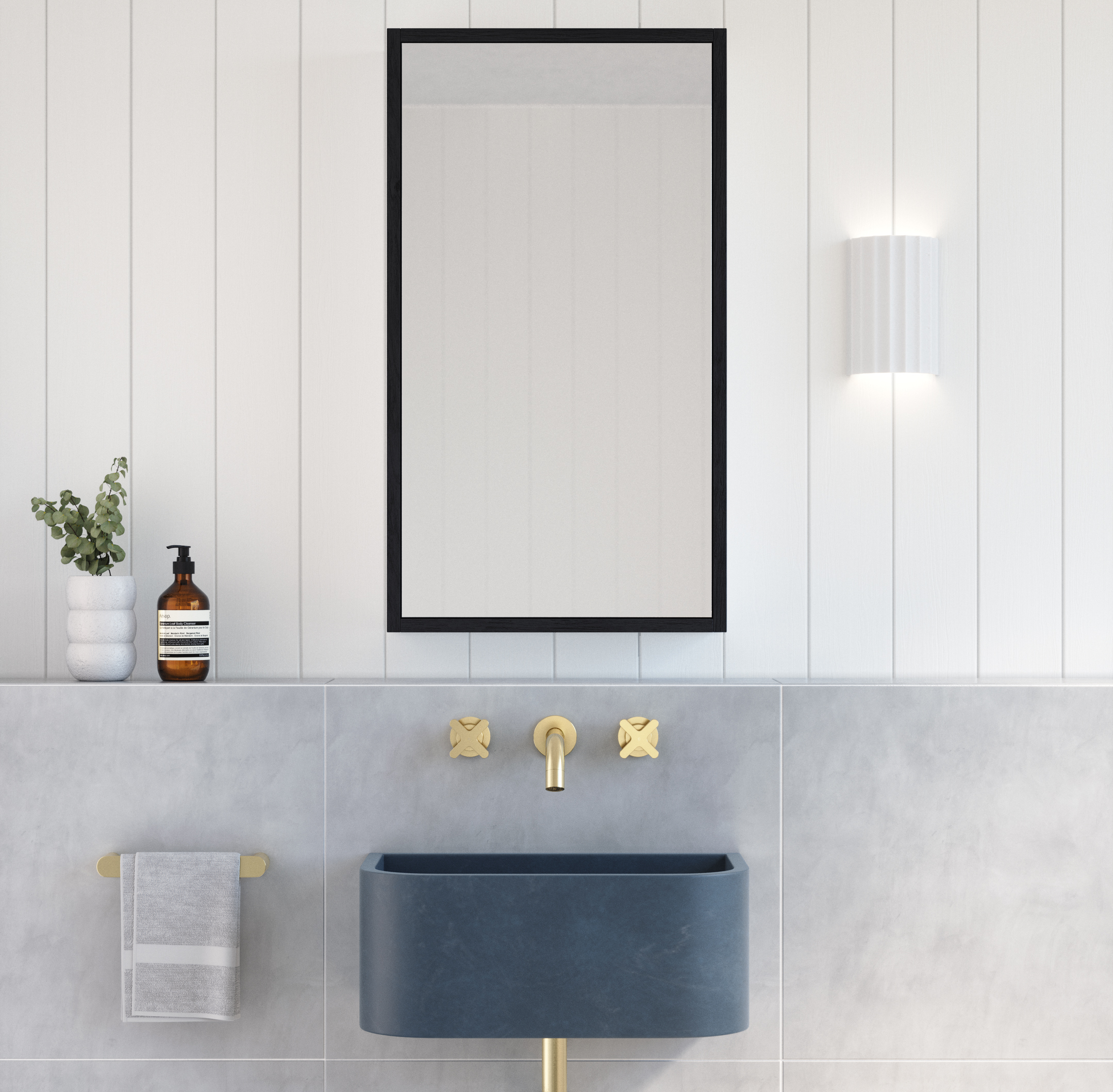 MyraMirrorCabinets Front BlackOak