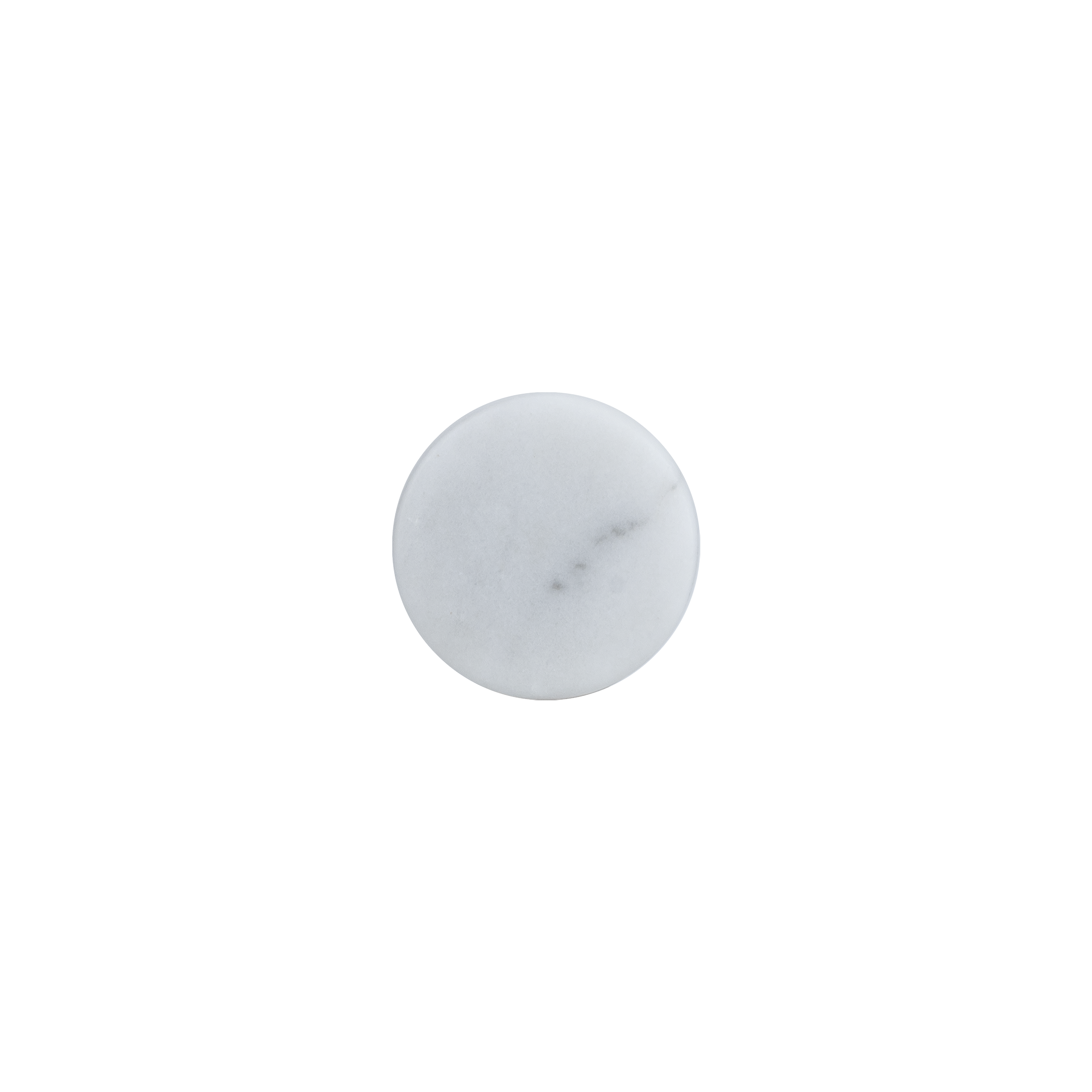 17607-Pedra-Large-Knob-30mm Front Carrara-Marble