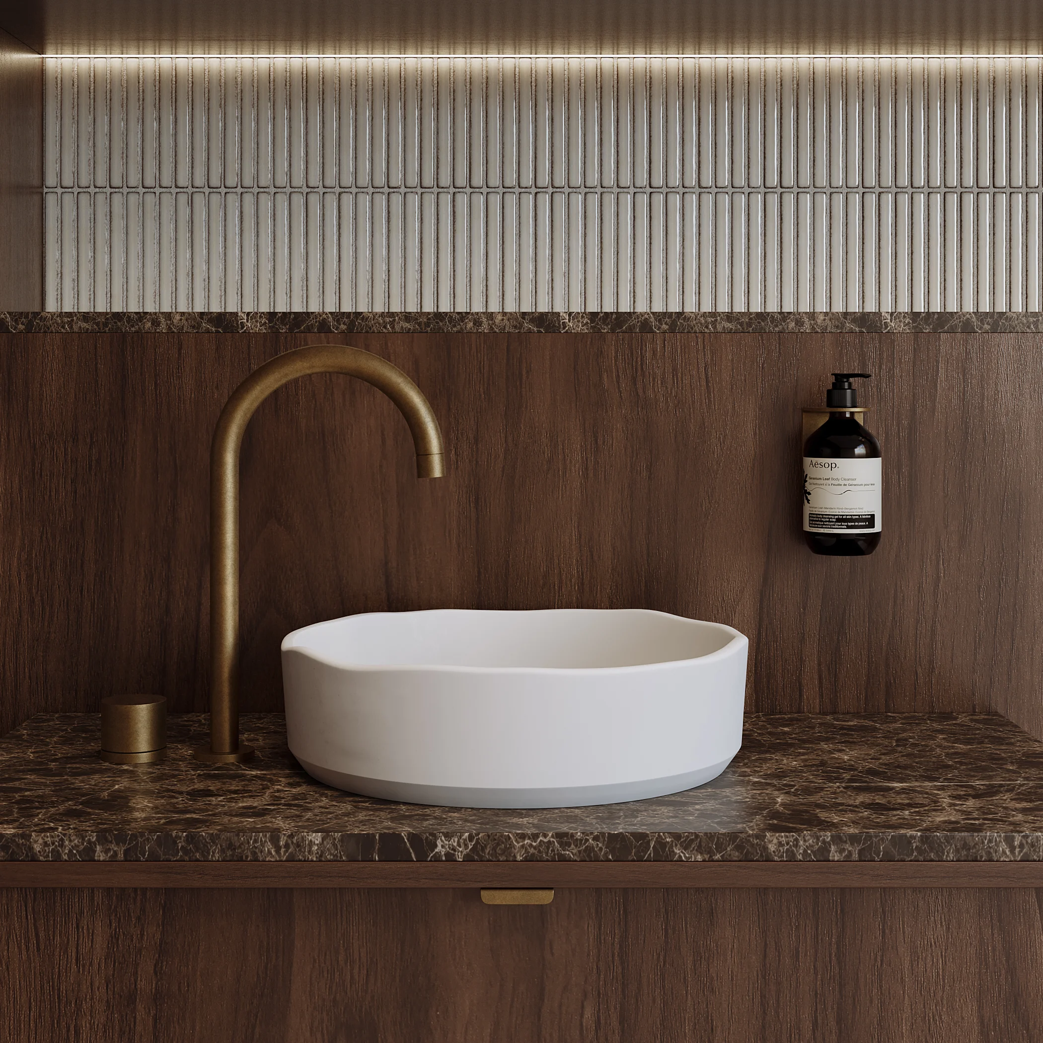 Emperador Stone View02 V1 Sink Aurum