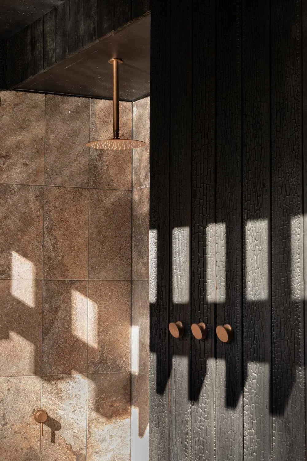 Modern Antique Interior Design Open Shower