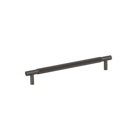 Tezra Textured Cabinetry Pull 220mm – Brushed Gunmetal