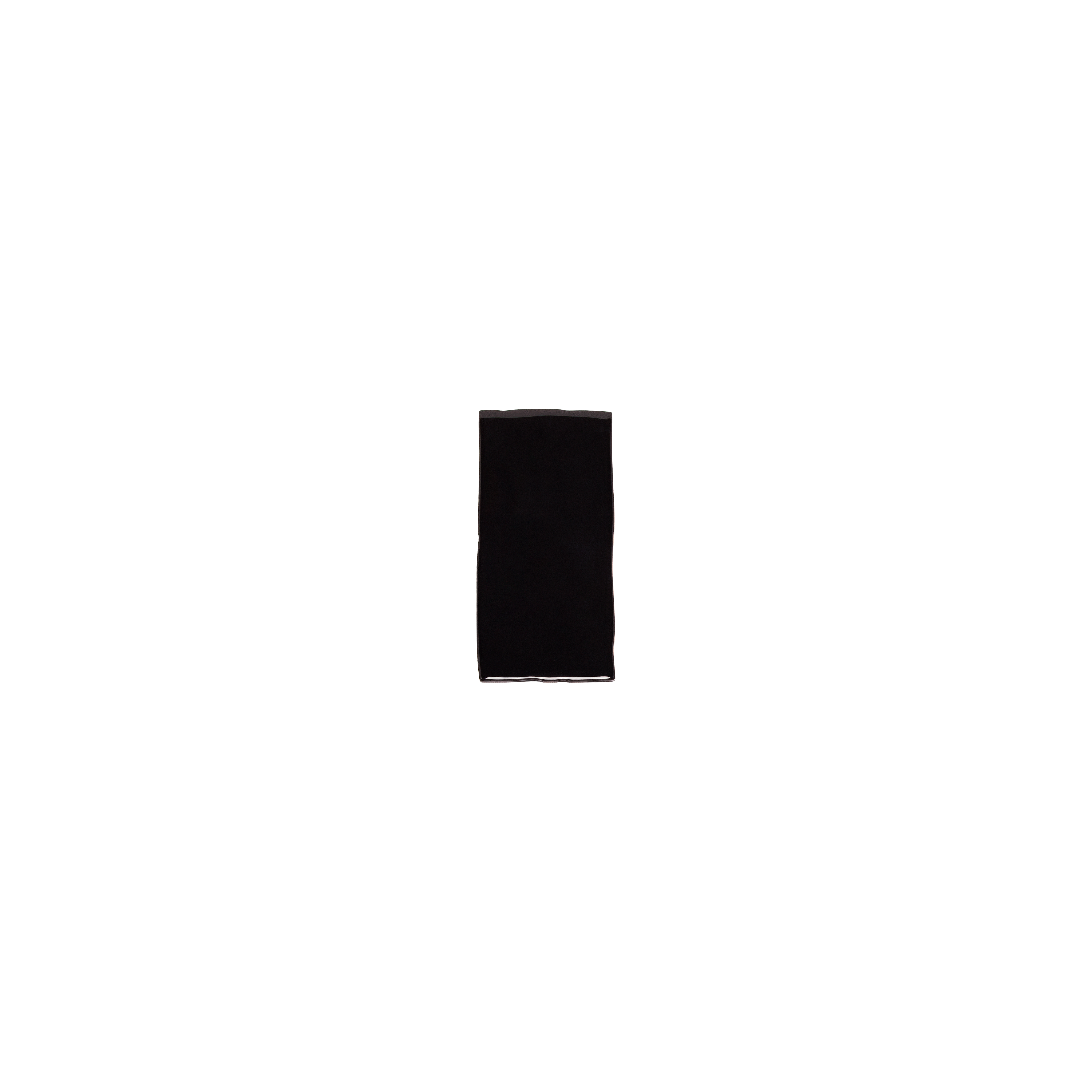 Tropea Natural Edge Rectangle Tile - Raven Black (Sample)