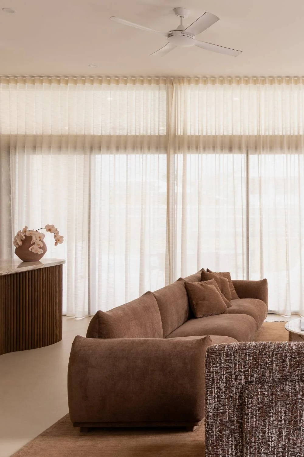 Bisque Reuben Cotter House Brown Accents