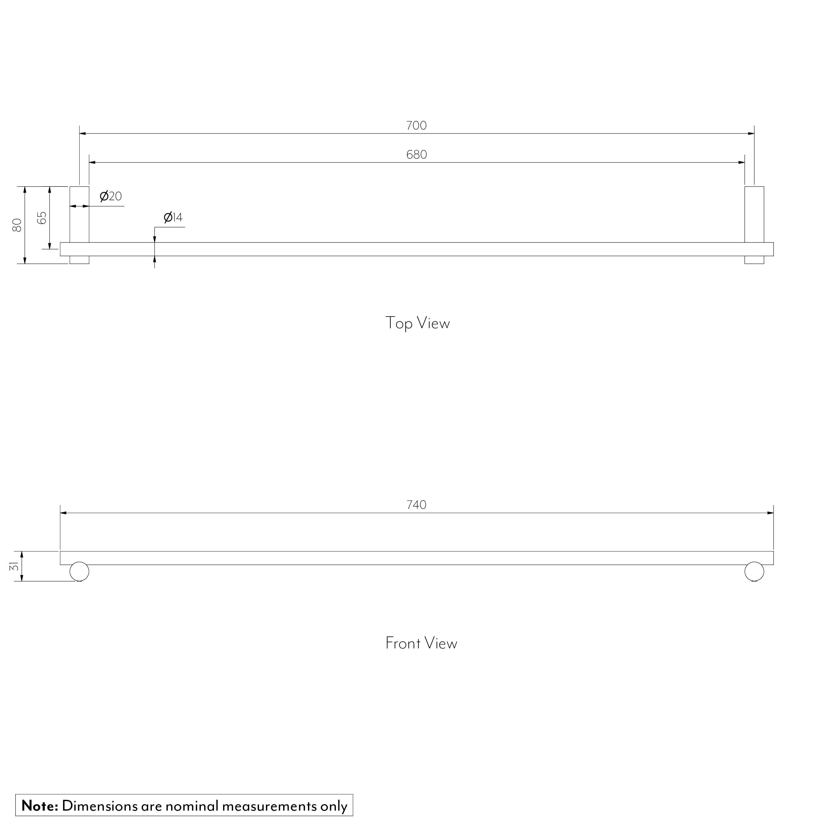 Sola%20Towel%20Rail%20700 Gallery%20Spec