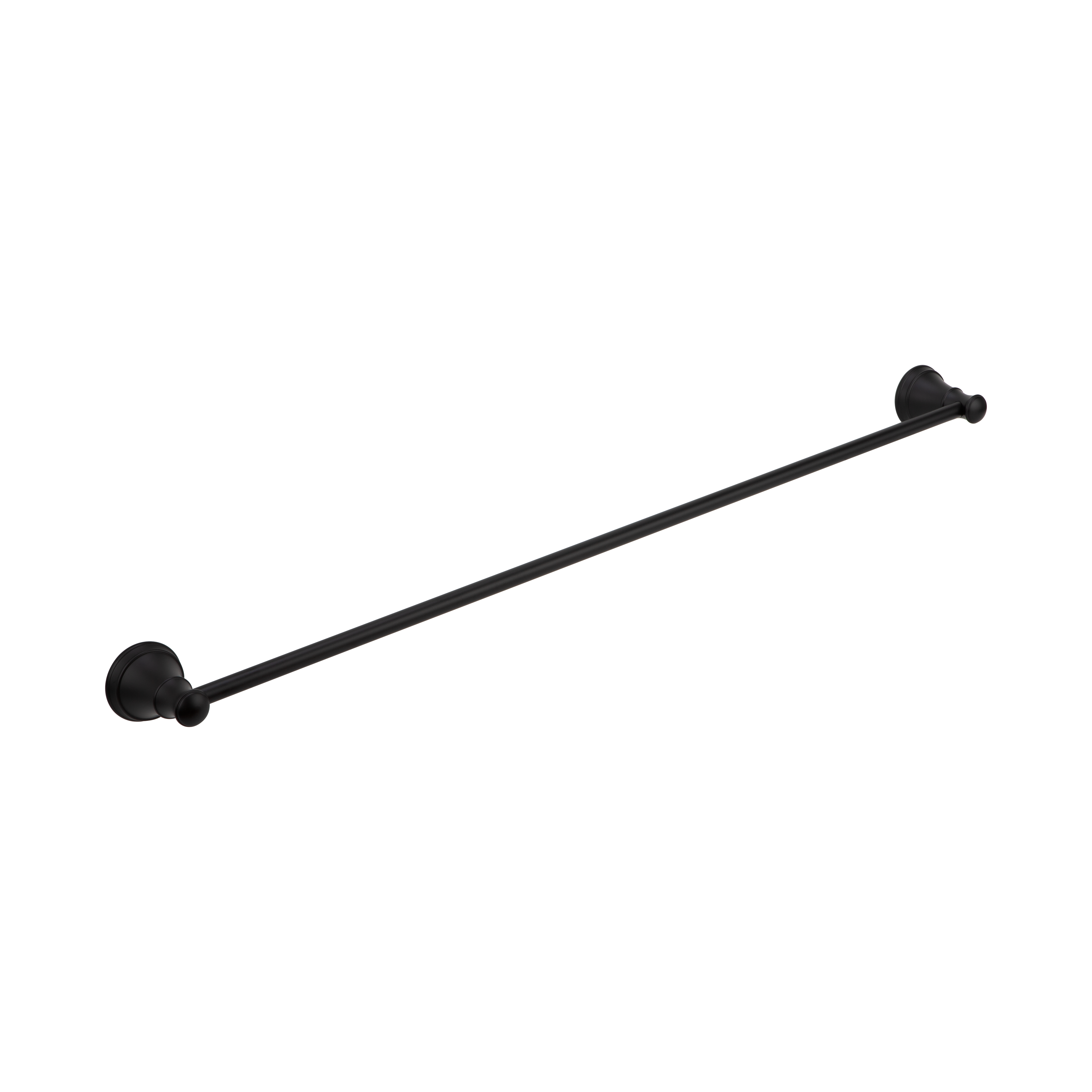 Kingsley Single Towel Rail - Matte Black