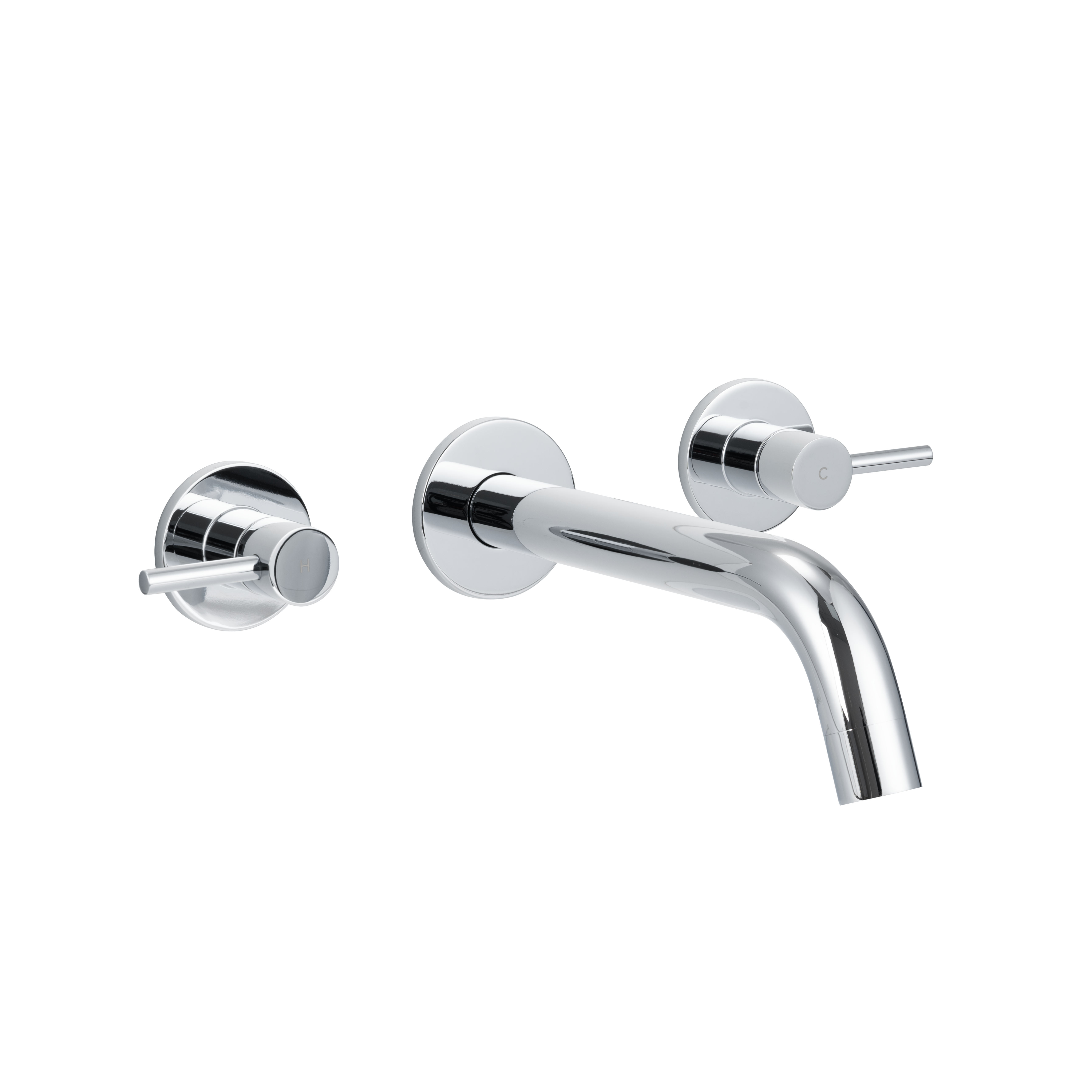 Elysian Assembly Taps & Spout Set - Chrome