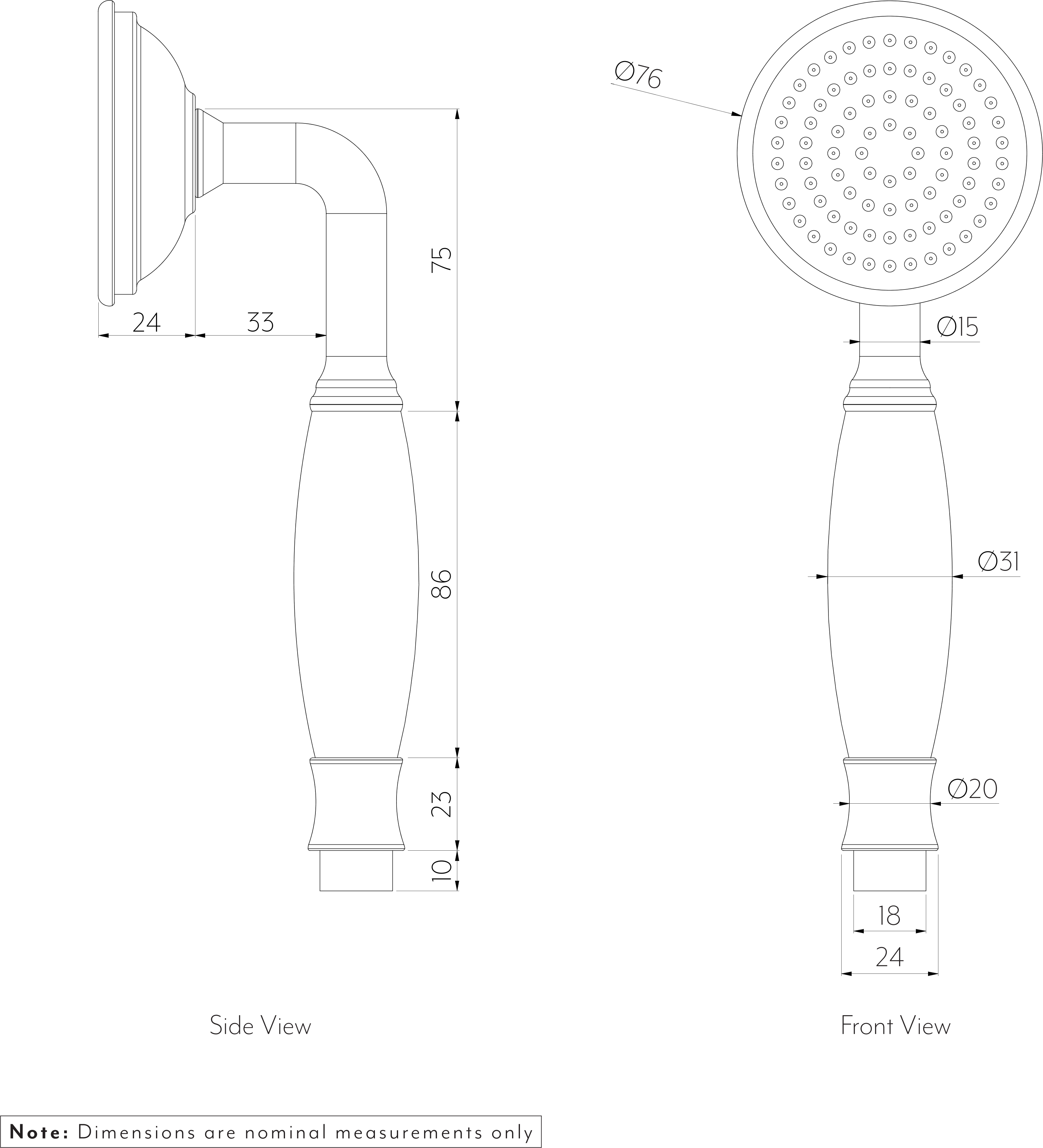 KINGSLEY Hand Shower SPEC-01