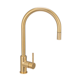 17751%20-%20Elysian%20Commercial%20Pull-Out%20Kitchen%20Mixer Side Tumbled%20Aged%20Brass
