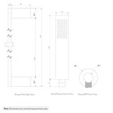 Milani Hand Shower Rail Set - SPEC