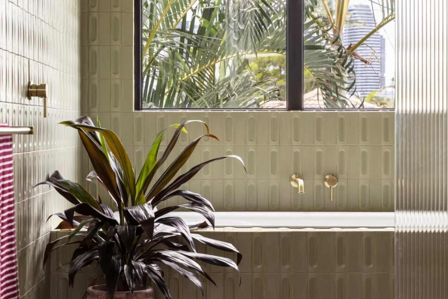 Sustainable Tapware Savoy Green Brushed Brass