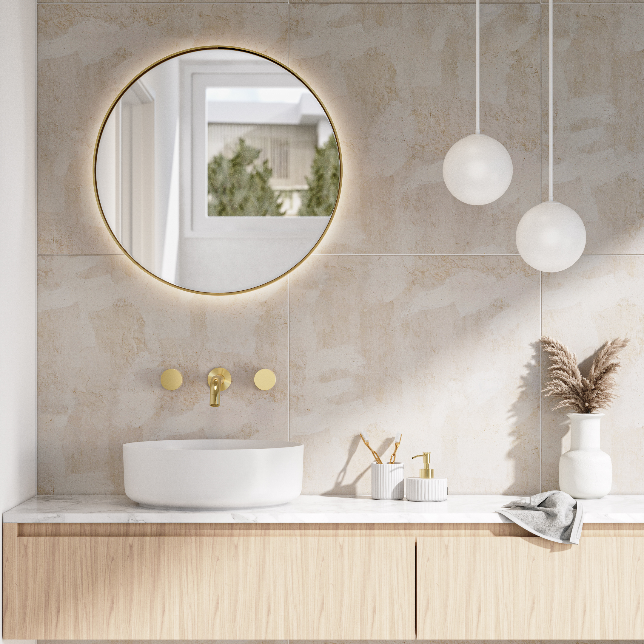 Saanti Handmade Led Mirror 600mm BB