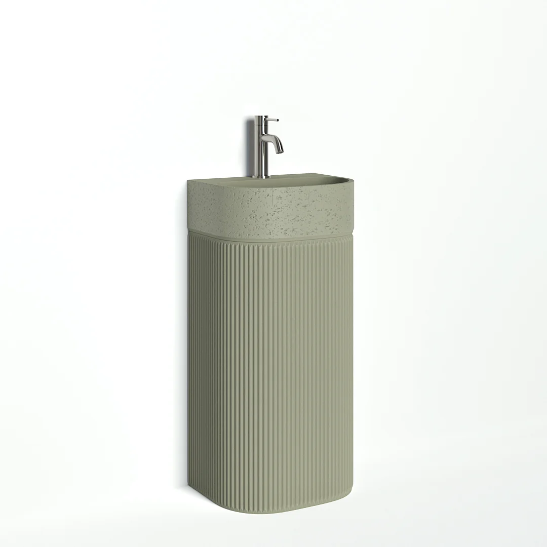 Nelios ColourCombo GreenPedestal GreenBasin