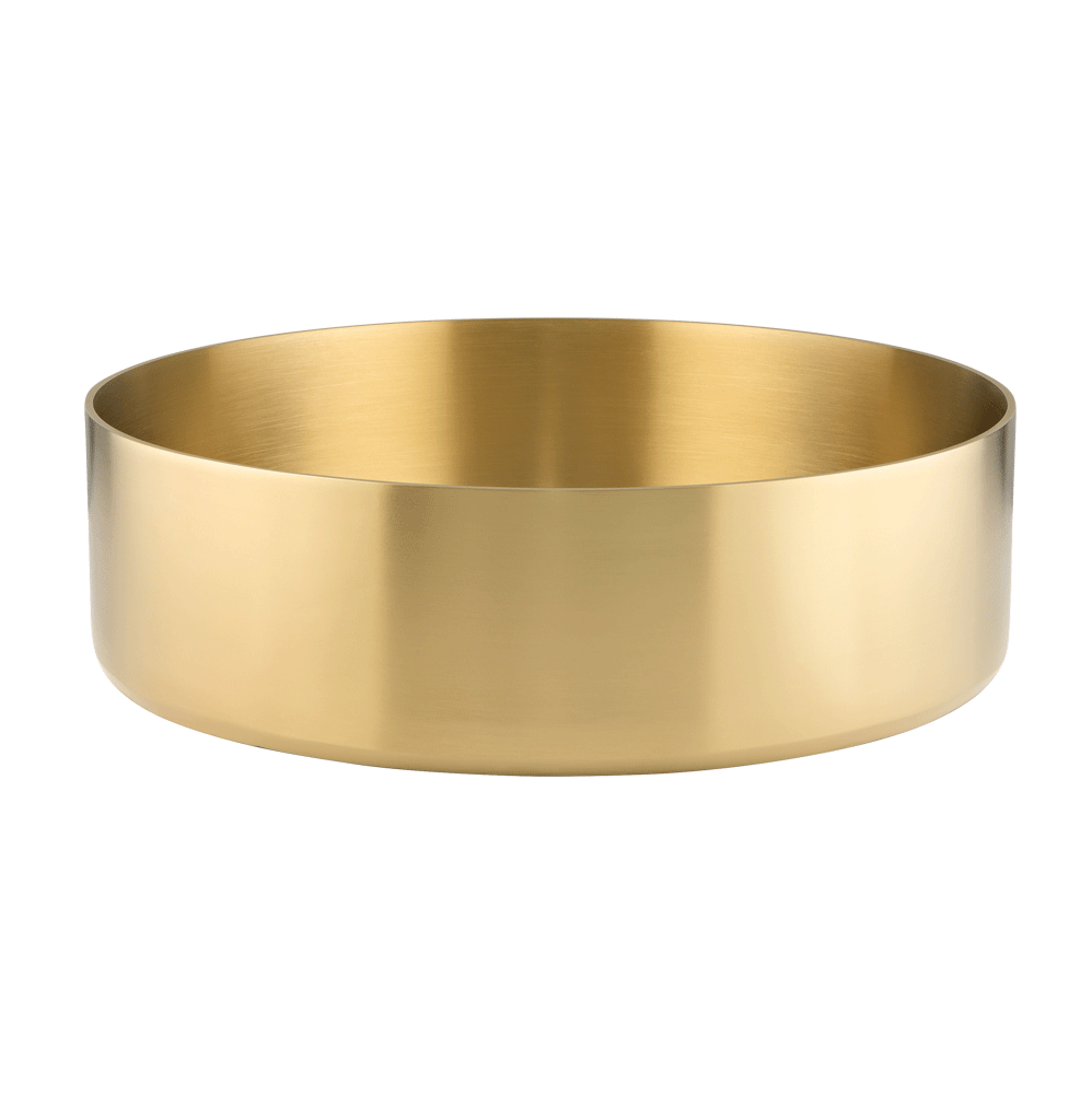 Harlow Round Basin Sink - Brushed Brass - Feature