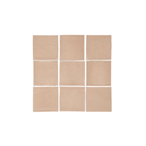 Rommani Handmade Zellige Square Tile - Latte
