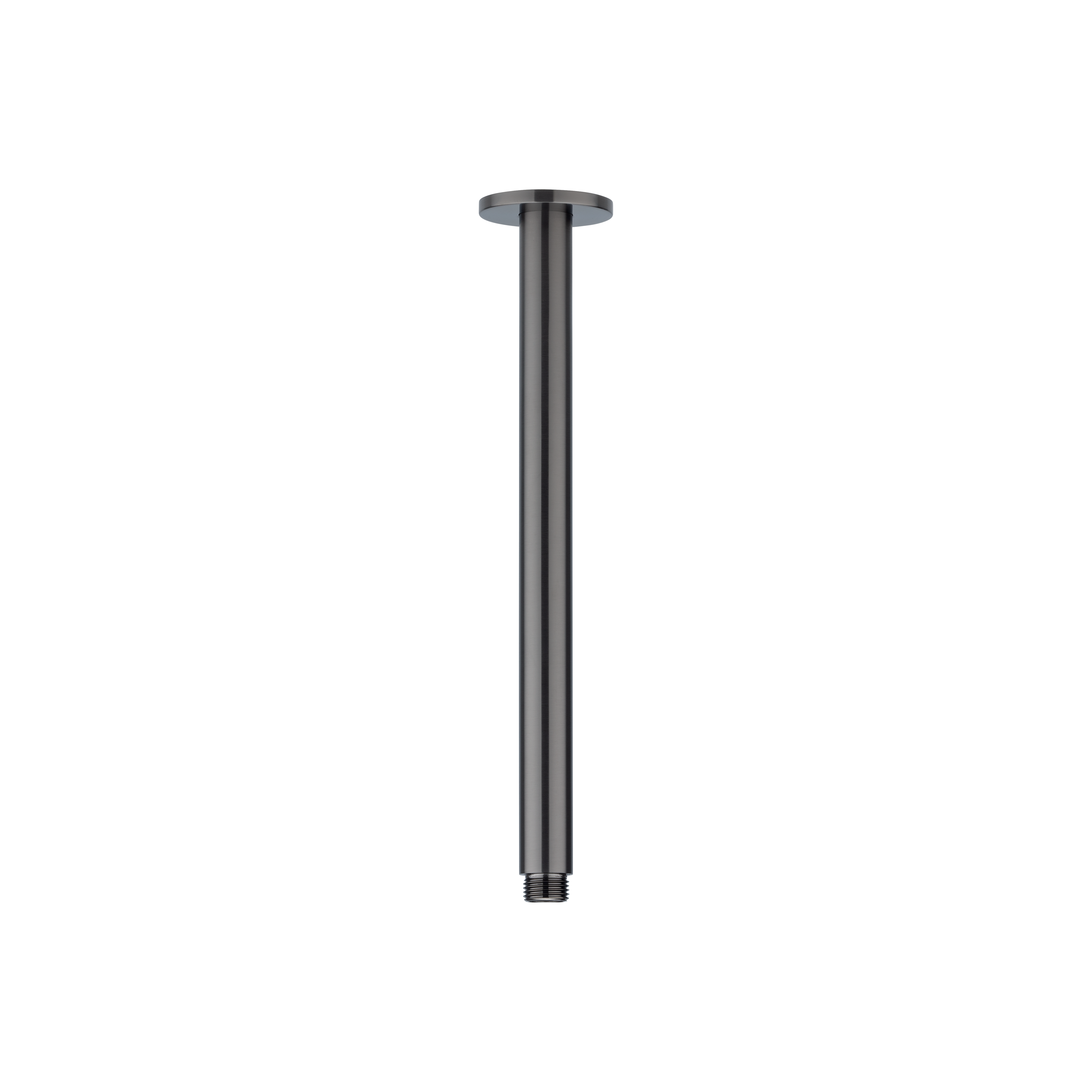 Shower Dropper Round 300mm - Brushed Gunmetal