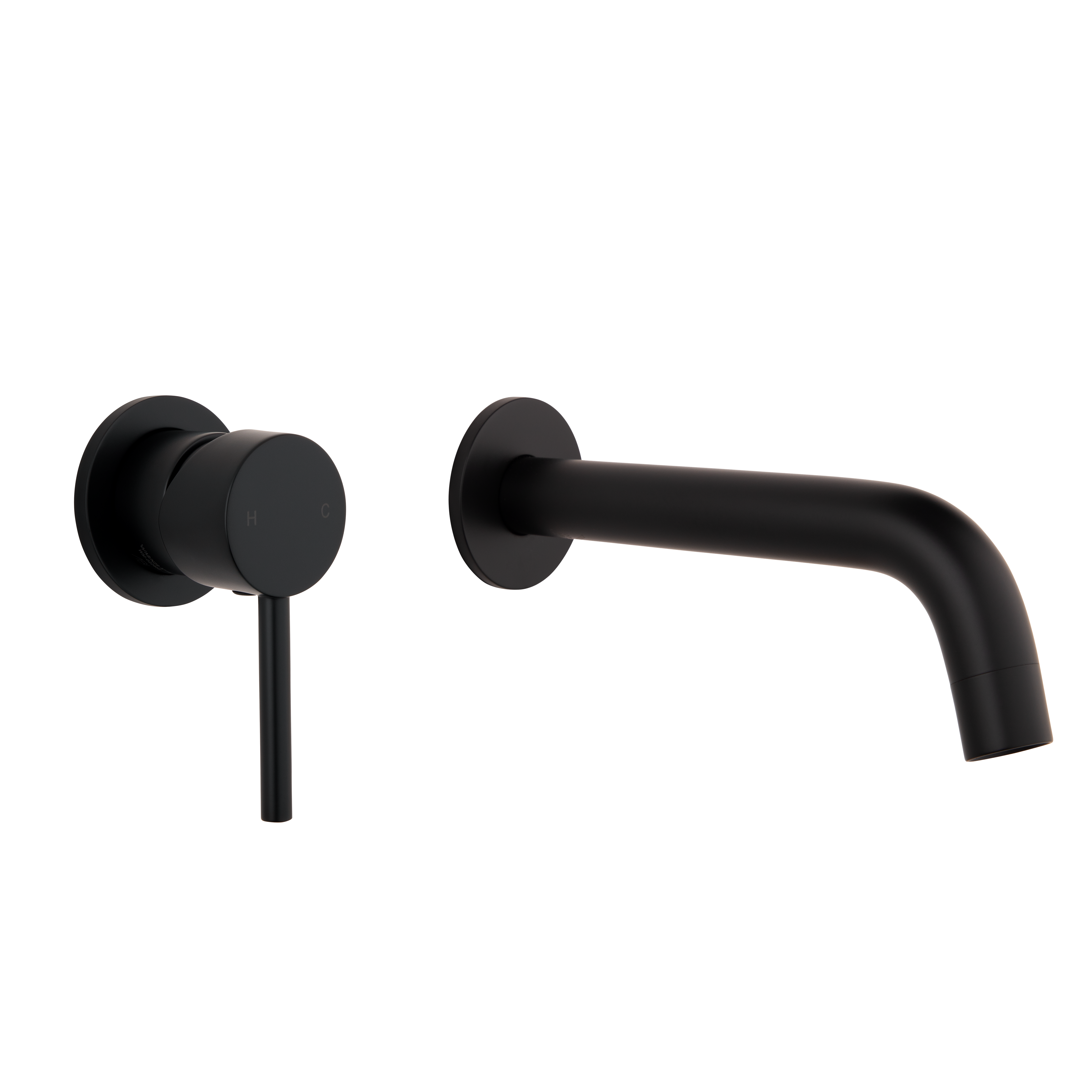 Elysian Minimal Mixer & Spout Set - Matte Black