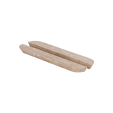 17590-Pedra-Curve-Cabinetry-Pull-320mm(Pair) Side Beige-Travertine