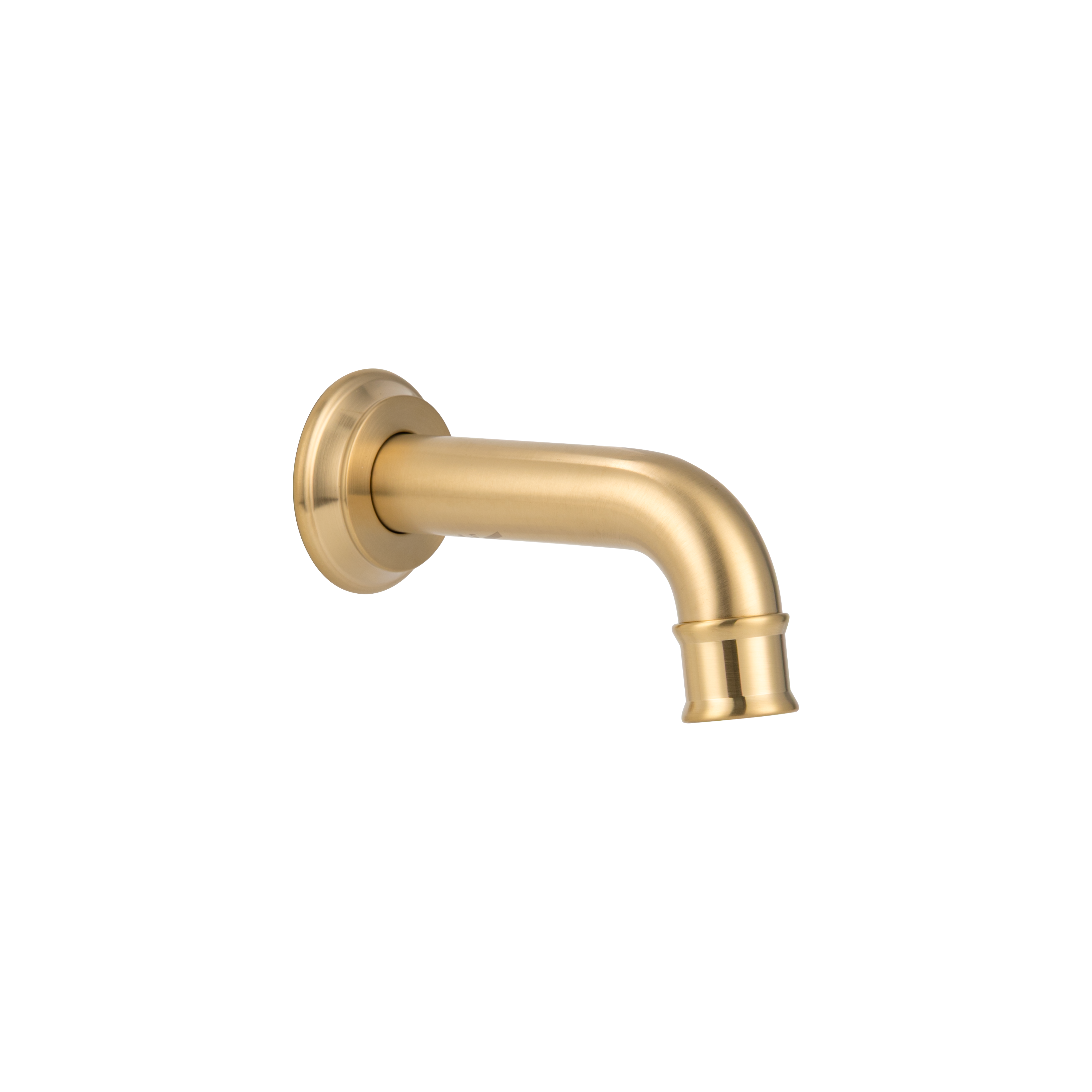 Kingsley Mini Wall-Mounted Spout - Brushed Brass