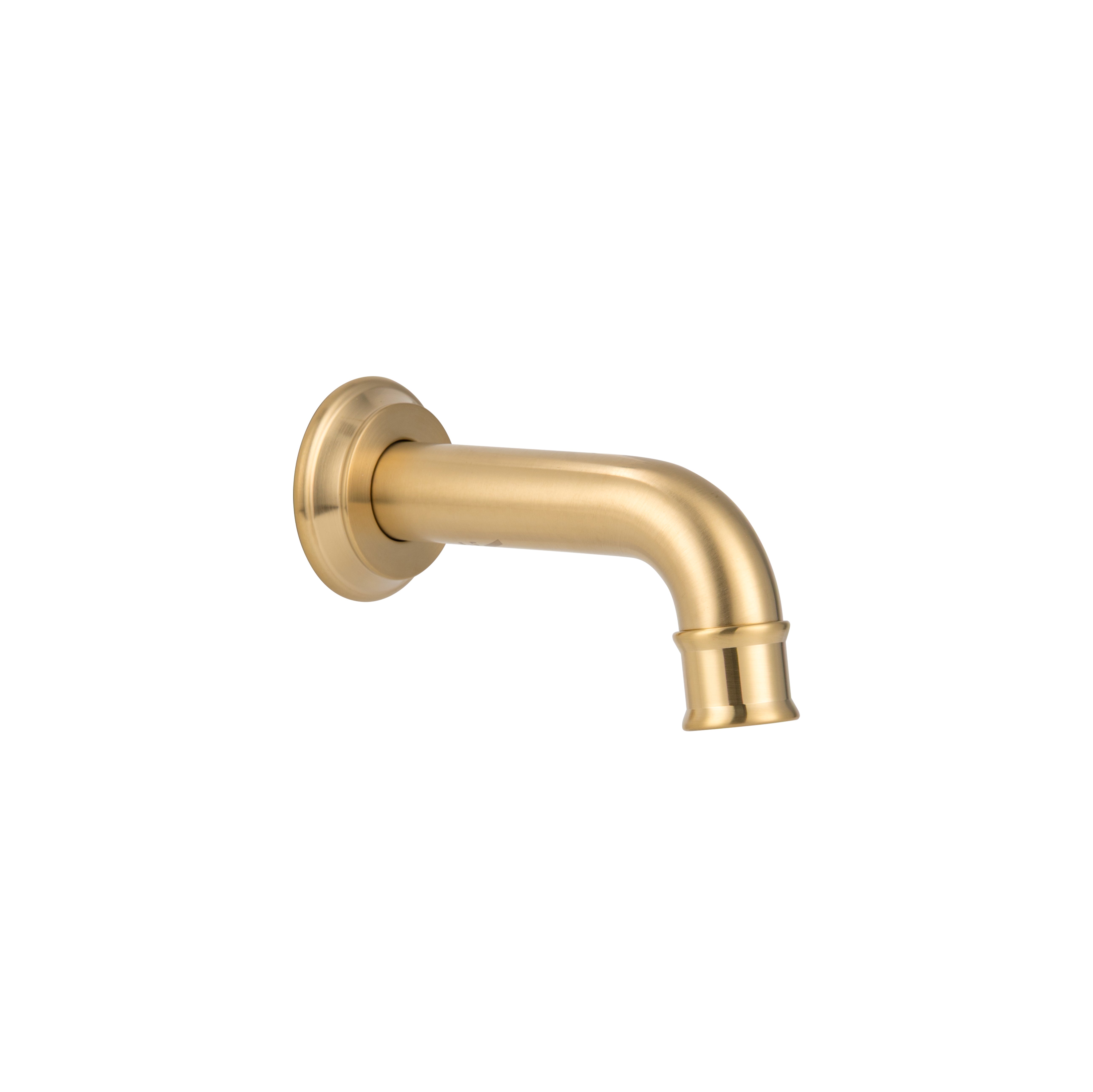 Kingsley Mini Wall-Mounted Spout - Brushed Brass