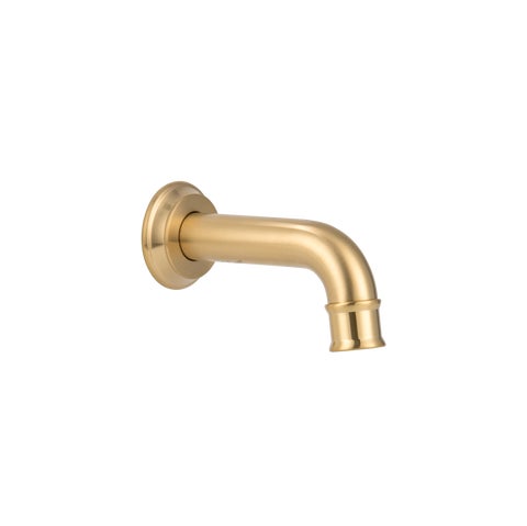 Kingsley Mini Wall-Mounted Spout - Brushed Brass