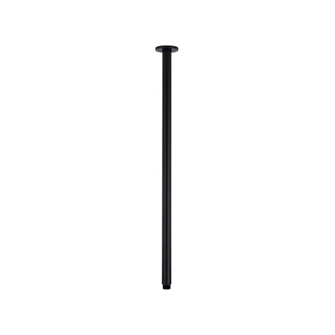 Shower Dropper Extended Round 600mm - Matte Black