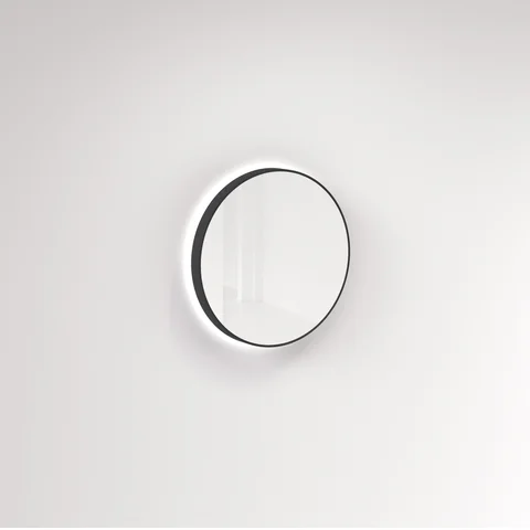 Saanti Handmade Double Trim LED Mirror 600mm – Brushed Gunmetal
