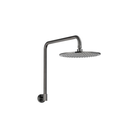 Eden Shower Arm & Head Set - Brushed Gunmetal